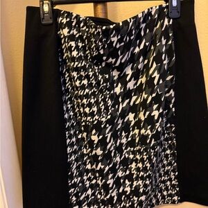 Attention Black and White Houndstooth Pencil Skirt